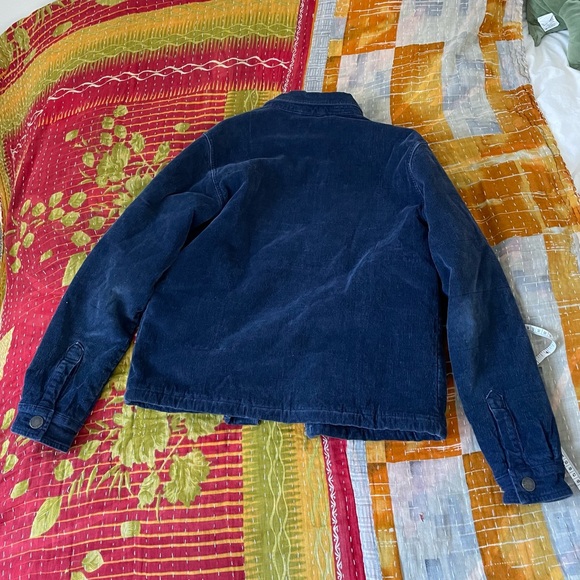 Blue corduroy button down jacket size M - Picture 2 of 4